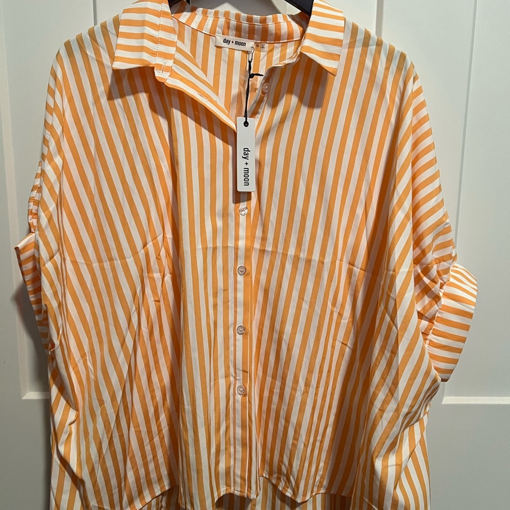 Orange Striped Women’s Shirt